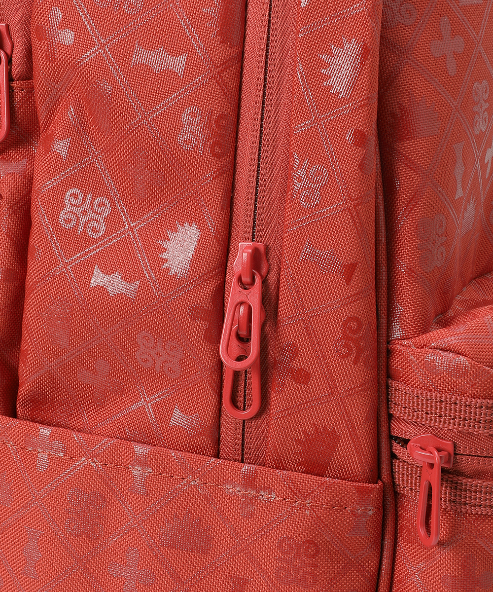 PUMA Unisex Printed Red Backpack